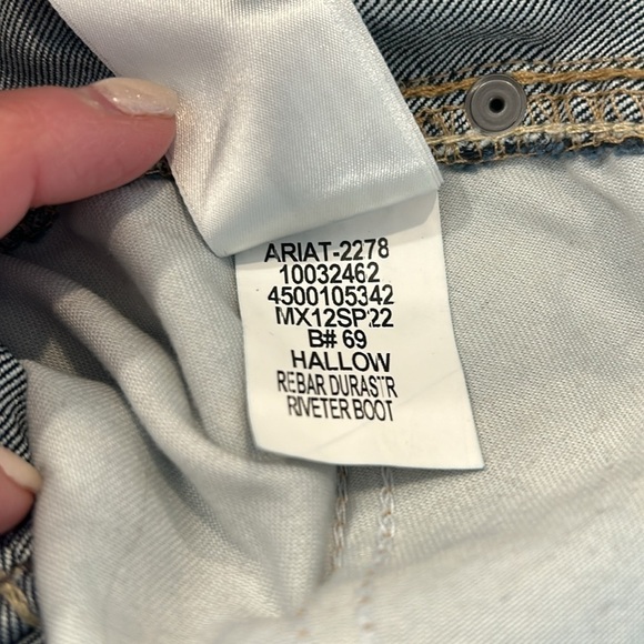 Ariat Rebar DuraStretch Hallow Riveter Boot Cut Jean 26L - Picture 15 of 16